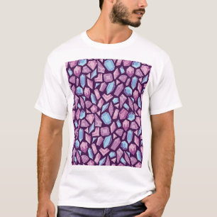 Doodle edelstenen, naadloze achtergrond. t-shirt