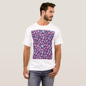 Doodle edelstenen, naadloze achtergrond. t-shirt (Voorkant volledig)