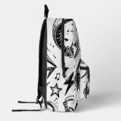 Doodle Edge – Teen Sketch Style Backpack Bedrukte Rugzak (Links)