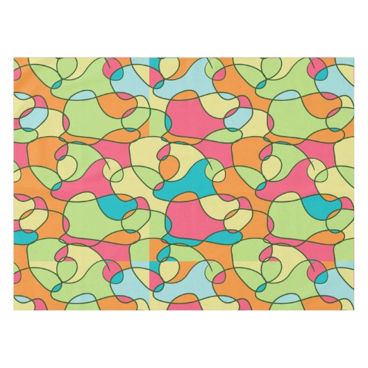 Doodle Elements Compositie Tafelkleed (Voorkant (Horizontaal))