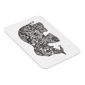 Doodle Elephant Magneet (Rechterzijde)