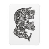 Doodle Elephant Magneet (Verticaal)