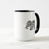 Doodle Elephant Mok (Voorkant rechts)