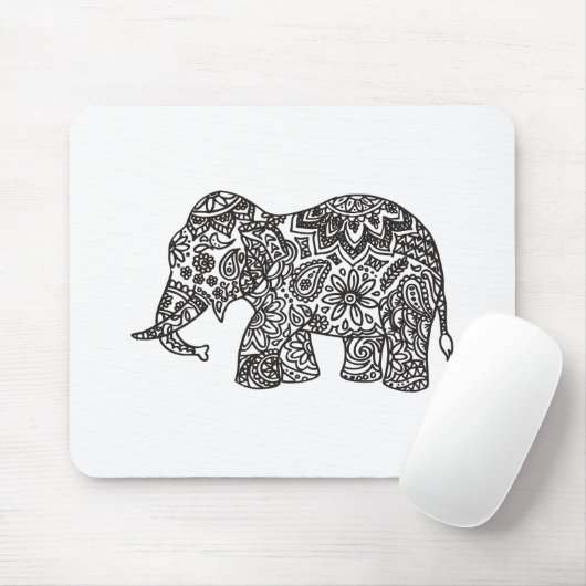 Doodle Elephant Muismat (Met muis)