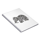 Doodle Elephant Notitieboek (Rechterzijde)