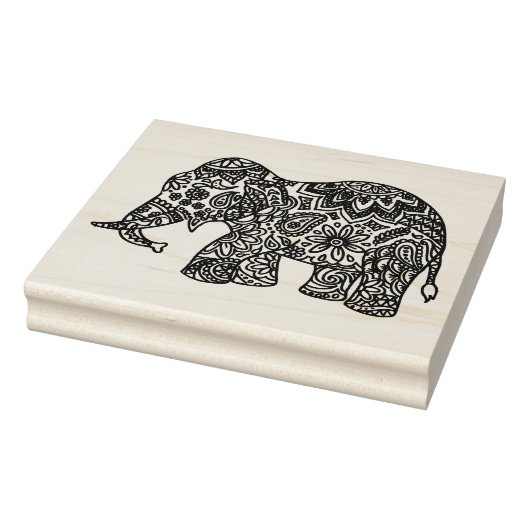 Doodle Elephant Rubberstempel (Stempel)