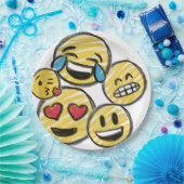 Doodle Emoji Cartoon Tweens Kinderen Birthday Papieren Bordje (Feest)