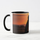 Doodle en vlinder Mooie koffie Mok (Links)