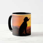 Doodle en vlinder Mooie koffie Mok (Voorkant links)