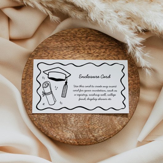 Doodle Enclosure Kaart Custom Insert Afstuderen