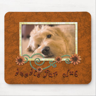 Doodle Fan Club Custom Pet Dog Photo Muismat