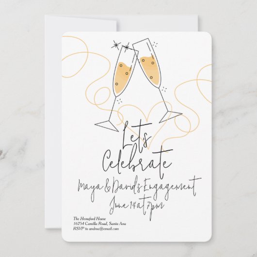 Doodle Feest Kaart (Voorkant)