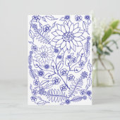 Doodle Flat-kaart Feestdagenkaart (Staand voorkant)