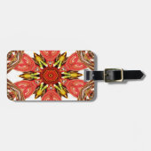 Doodle Floral Art Print Bagagelabel (Voorkant horizontaal)