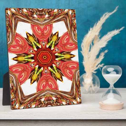 Doodle Floral Art Print Fotoplaat (Zijkant)