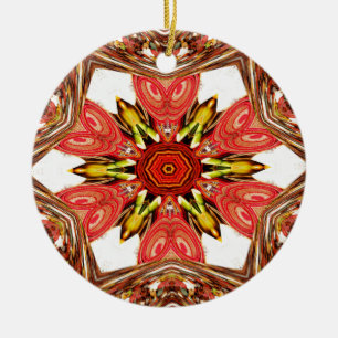 Doodle Floral Art Print Keramisch Ornament