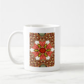 Doodle Floral Art Print Koffiemok (Links)