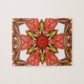 Doodle Floral Art Print Legpuzzel (Horizontaal)