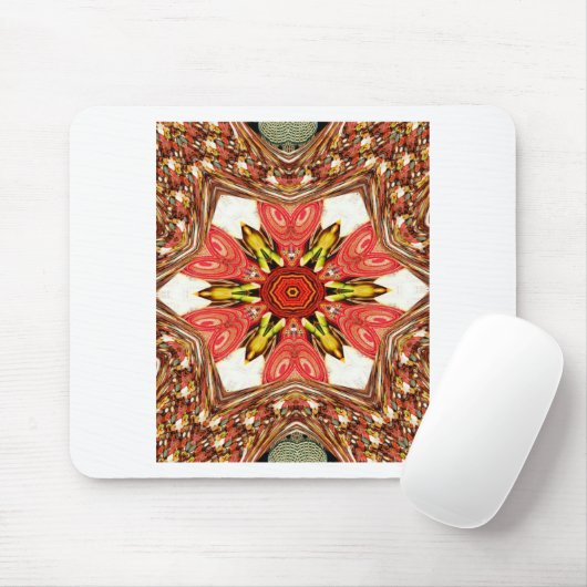 Doodle Floral Art Print Muismat (Met muis)