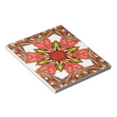 Doodle Floral Art Print Notitieblok (Schuin)