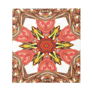 Doodle Floral Art Print Notitieblok