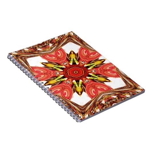 Doodle Floral Art Print Notitieboek (Rechterzijde)