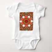 Doodle Floral Art Print Romper (Voorkant)