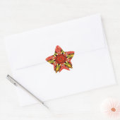 Doodle Floral Art Print Ster Sticker (Envelop)