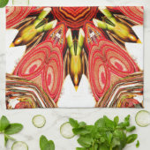 Doodle Floral Art Print Theedoek (Gevouwen)