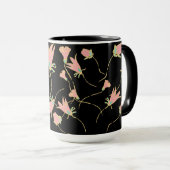 Doodle Floral Koffiebekers Mok (Voorkant rechts)