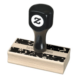 Doodle Flower Solid - Custom Rubber Stamp Rubberstempel