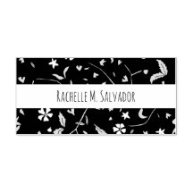 Doodle Flower Solid - Custom Rubber Stamp