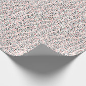 Doodle Flowers: Coral Bloemen Naadloos. Cadeaupapier (Hoek)