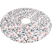 Doodle Flowers: Coral Bloemen Naadloos. Kerstboom Rok (Gekanteld)