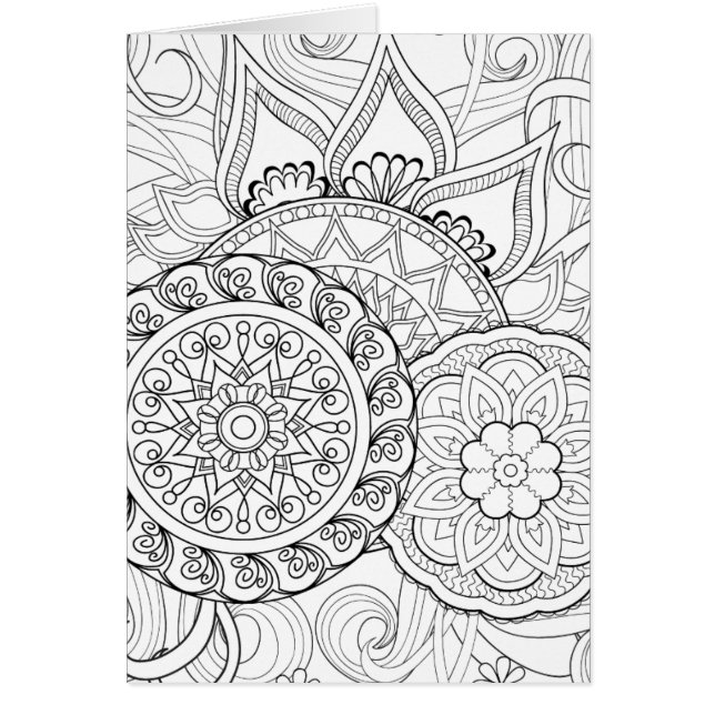 Doodle Flowers en Mandalas (Voorkant)
