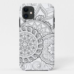Doodle Flowers en Mandalas Case-Mate iPhone Case