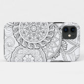 Doodle Flowers en Mandalas Case-Mate iPhone Case (Achterkant (horizontaal))