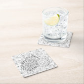 Doodle Flowers en Mandalas Kartonnen Onderzetters (Insitu)