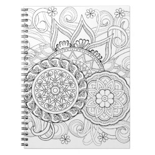 Doodle Flowers en Mandalas Notitieboek