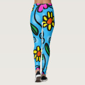 Doodle Flowers leggings (Achterkant)