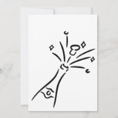 Doodle Foto Modern School Afstudeer Uitnodiging (Achterkant)