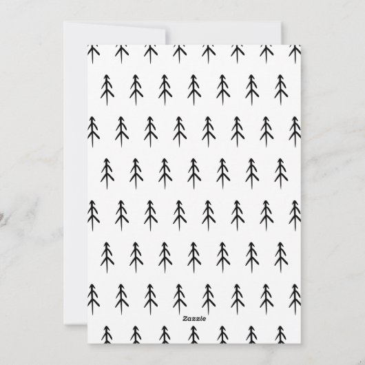 Doodle Fotolijst Kerstmis Feestdagenkaart (Achterkant)