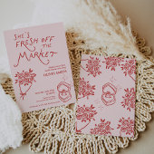 Doodle Fris van de Markt Bruidsfeestje Kaart