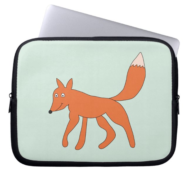 Doodle Fuchs Laptop Sleeve (Voorkant)