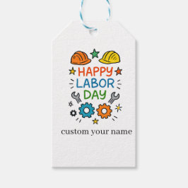 Doodle Fun Labor Day Cadeaulabel