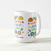 Doodle Fun Labor Day Koffiemok (Voorkant rechts)