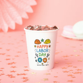 Doodle Fun Labor Day Papieren Bekers