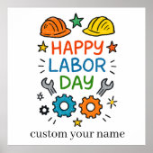 Doodle Fun Labor Day Poster (Voorkant)