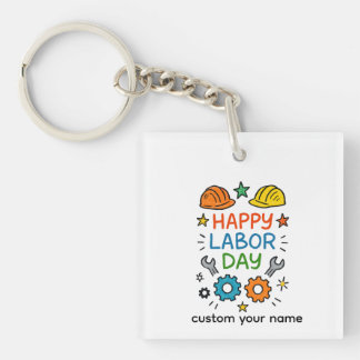 Doodle Fun Labor Day Sleutelhanger