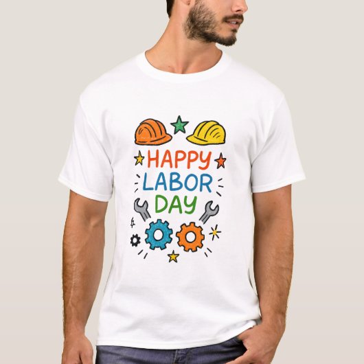 Doodle Fun Labor Day T-shirt (Voorkant)